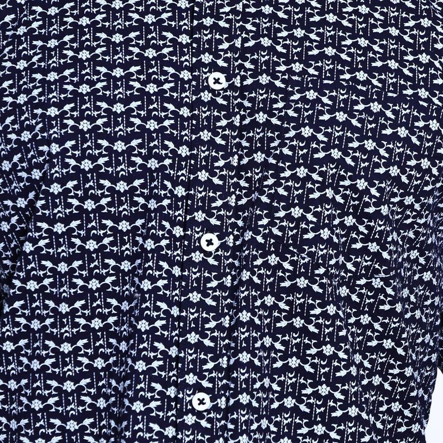 Men's 100% Cotton Casual Shirt , Mid Blue, large image number null